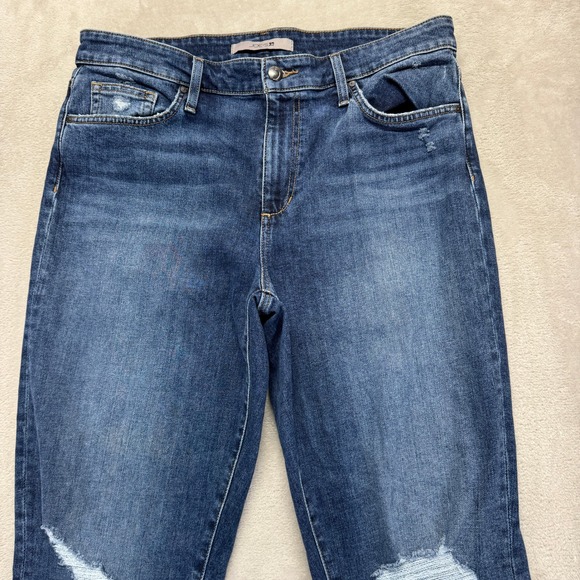 Joe's Jeans Women's 31 Niki Boyfriend Distressed Straight Leg‎ in Inglewood Wash - Picture 4 of 16